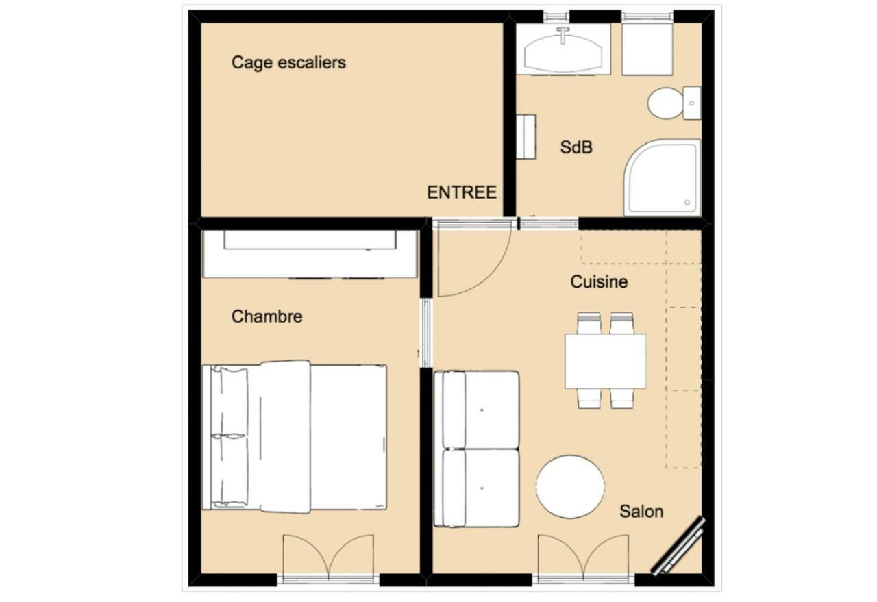 Les Meubles De Luchon - La Perle Bleue - Centre Luchon, Beau T2, 2 A 4 Personnes, Wifi Apartamento Bagnères-de-Luchon Exterior foto